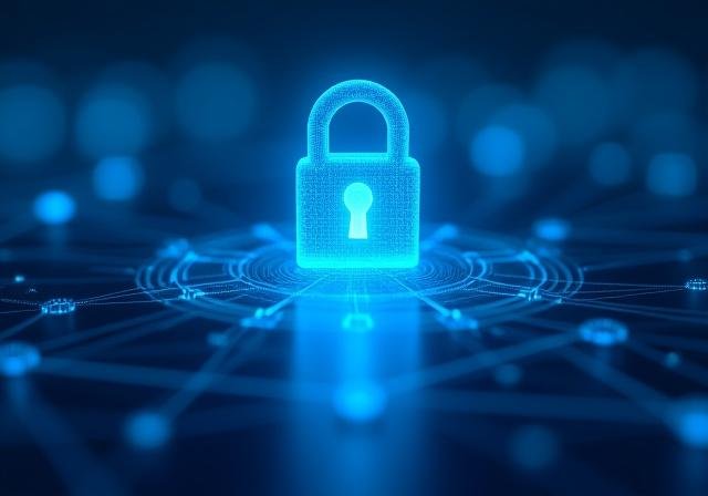 Secure data visualization with holographic lock